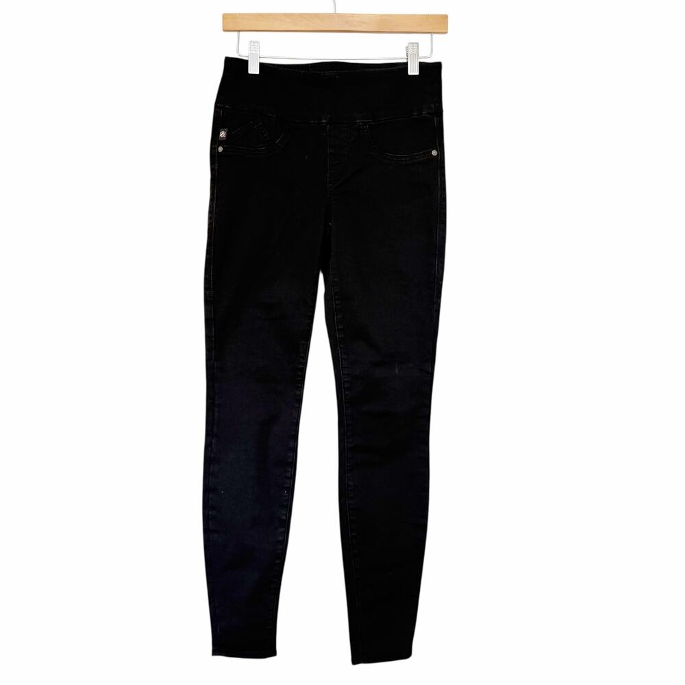 Rock & Republic Black Pull On Skinny Jeans Jeggings Sz 4